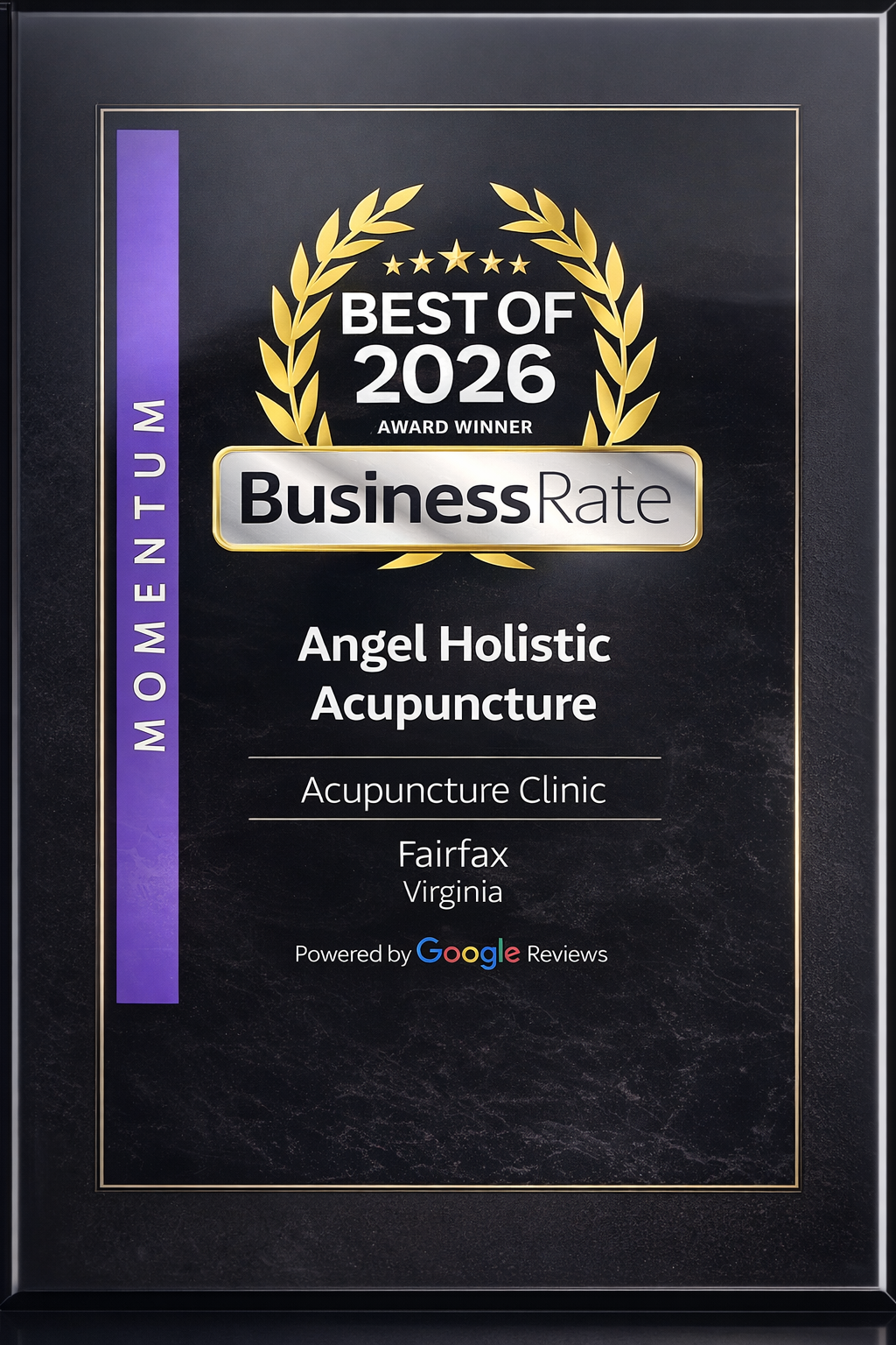 Best of 2026 Award Winner badge - Angel Holistic Acupuncture, powered by Google Reviews